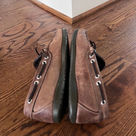 Vintage L.L Bean Men Boat Shoes Handsewn Moccasins Full Grain Leather Size 10 D - Picture 5 of 14